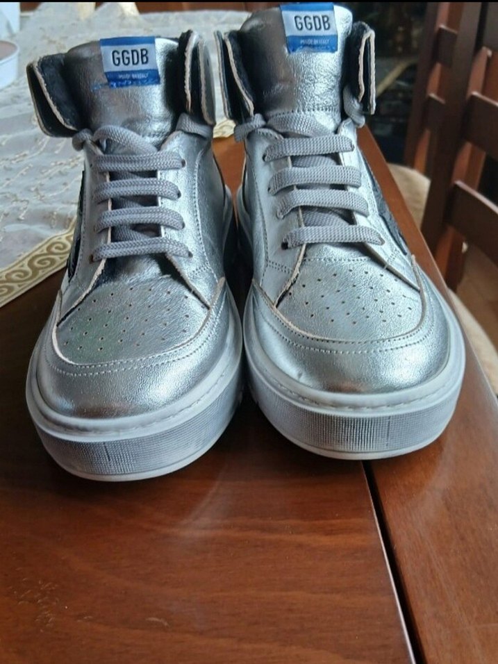 Gri Platform Topuklu Bağcıklı Kadın Spor Ayakkabı - Görsel 5