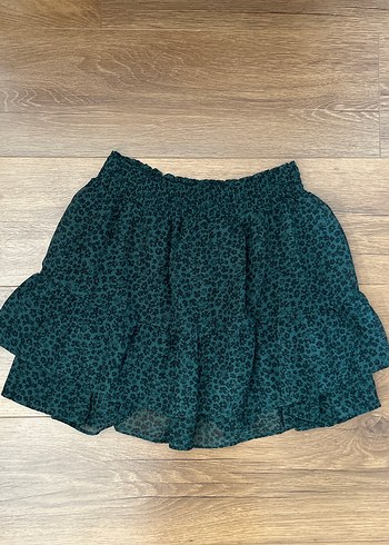 Volanlı Mini Etek - Bohem Stil
