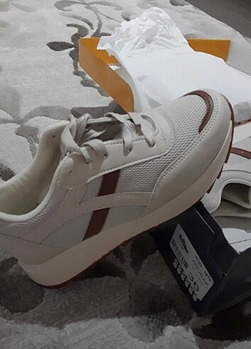 37 Beden Vizon bej sneakers kadın günlük spor ayakkabı