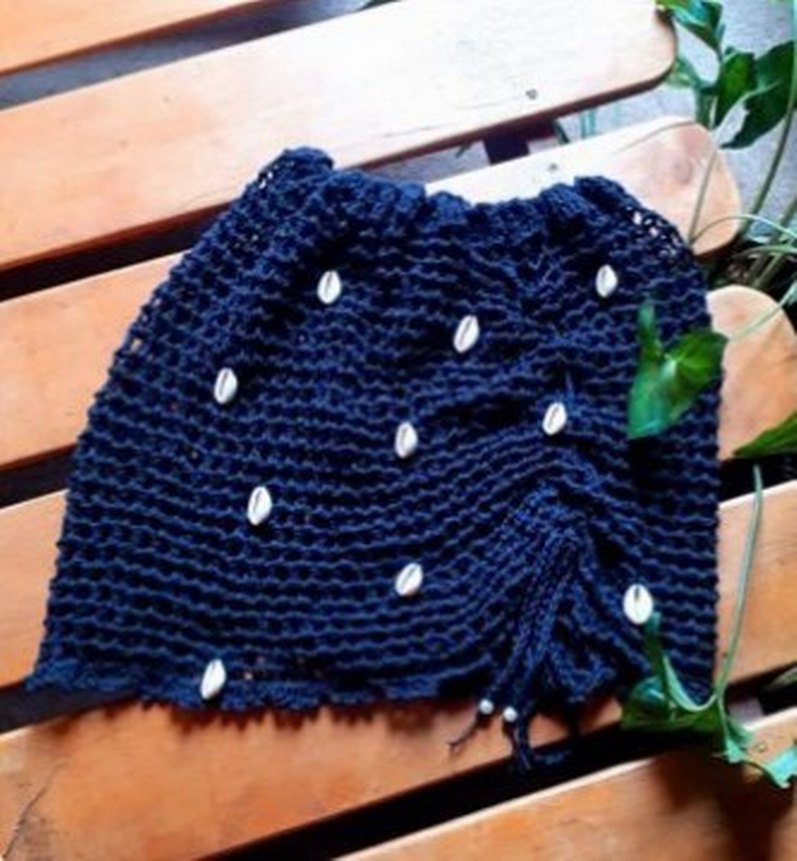 Bohem Örgü Kadın pareo - Görsel 3