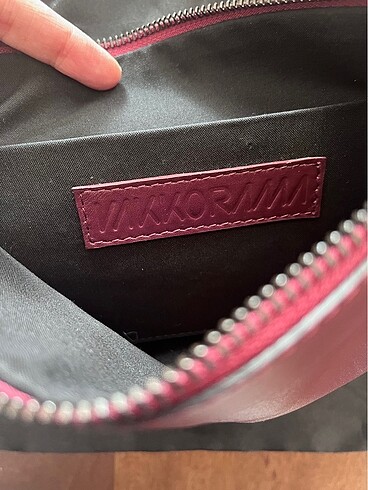  Beden Vakkorama bordo siyah portföy 31 cm