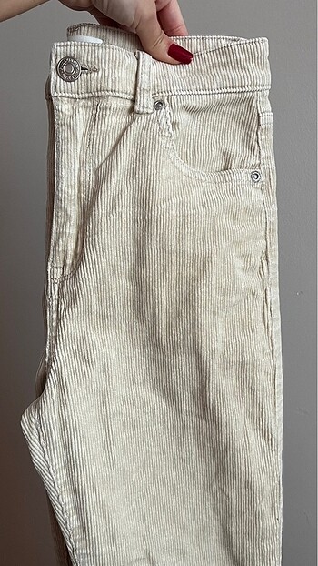 PULL & BEAR Kadife Slim Pantolon