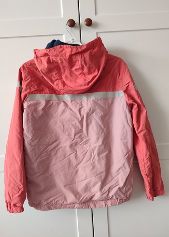 H&M Hm Kız Çocuk Pembe Kapüşonlu Yağmurluk
