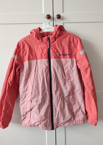 Hm Kız Çocuk Pembe Kapüşonlu Yağmurluk