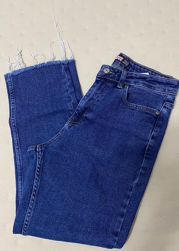 Mavi Denim Midi Boy Kadın Jean