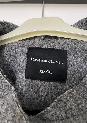 Gri Oversize Yumuşak Kumaş Kaban - Görsel 2