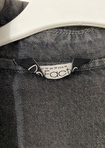 Gri Denim Uzun Kadın Trençkot - Görsel 5