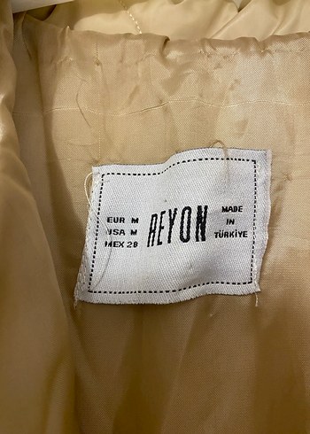 Düğmeli Bej Midi Kadın Ceket - Görsel 3