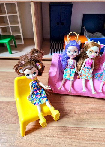 Beden Renk Mattel enchantimals karakter bebekler
