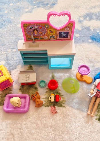  Beden Chelsea meslekler veteriner seti barbie mattel
