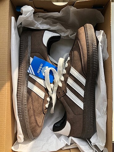 37 Beden kahverengi Renk Adidas Samba Brown 37