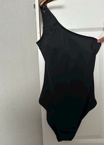 Siyah Tek Omuzlu Kadın Mayo - Görsel 2