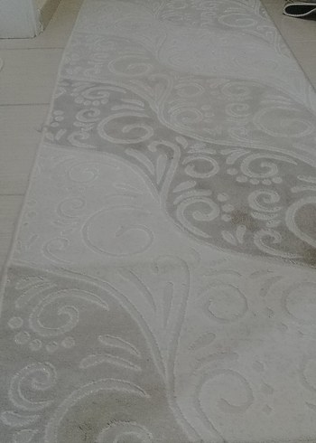 Beyaz Gri Desenli Halı - Görsel 2
