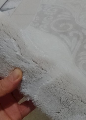 Beyaz Gri Desenli Halı - Görsel 3