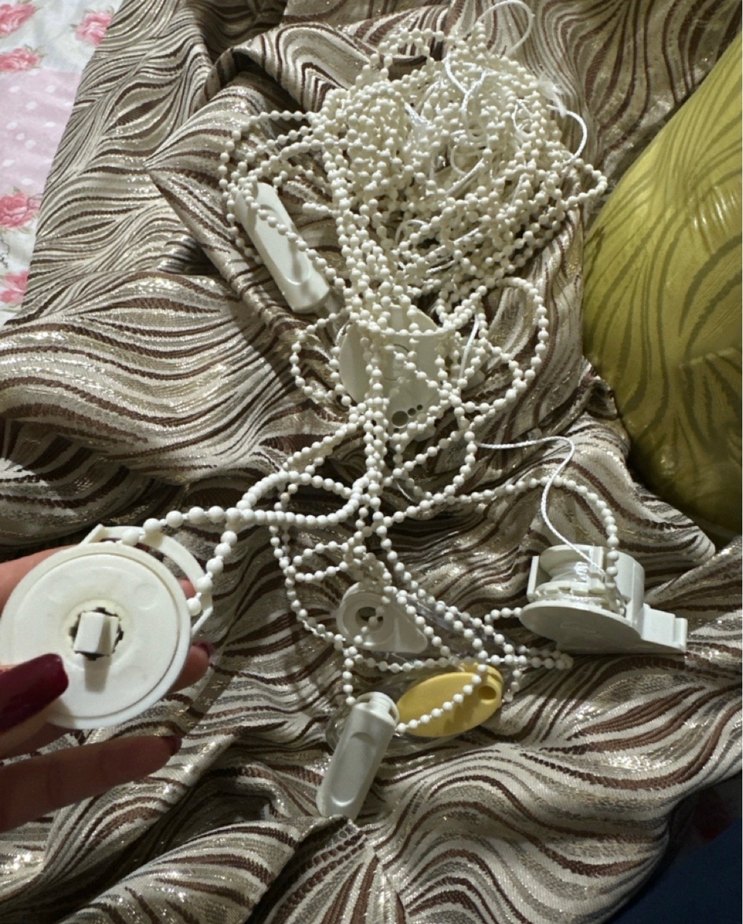 Bej Renkli Yılan Desenli Modern Perde 2 li fiyatı - Görsel 3