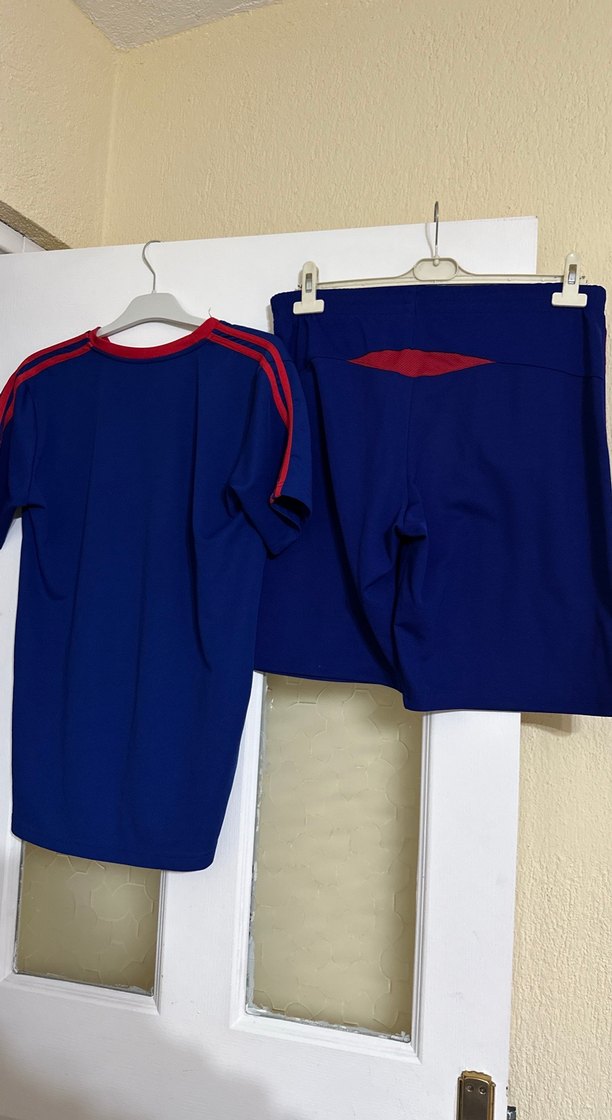 Mavi Pilili Gevşek Kesim Erkek Şort - Görsel 3