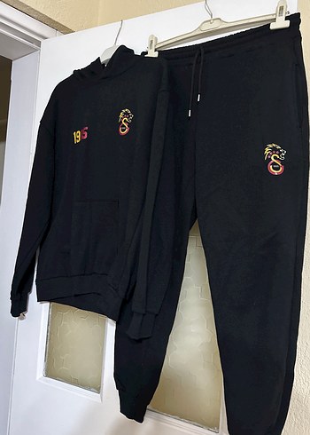 Nakışlı Siyah Kadın Eşofman Altı - Görsel 2