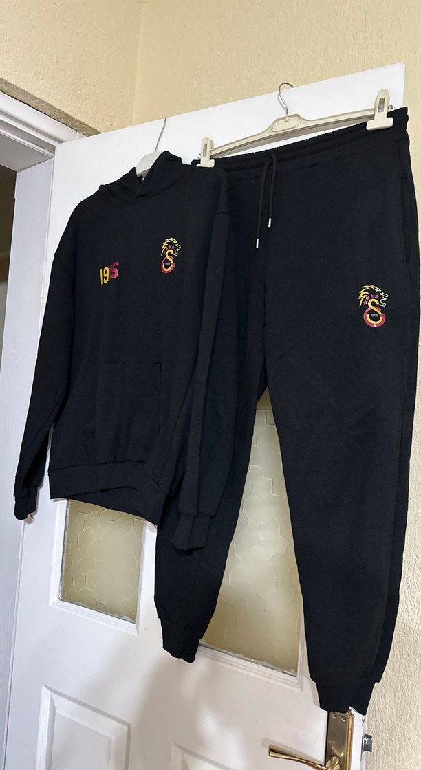 Nakışlı Siyah Kadın Eşofman Altı - Görsel 2