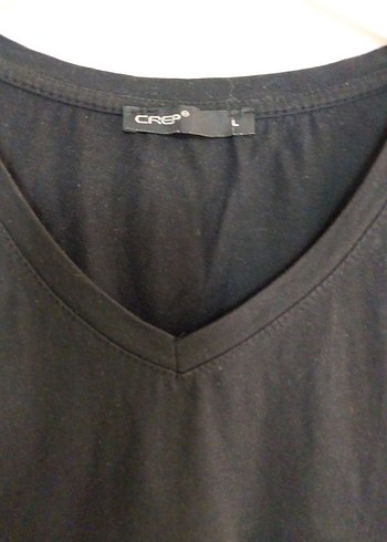 Renkli panç Siyah Mini Tişört Velcro Detaylı - Görsel 2