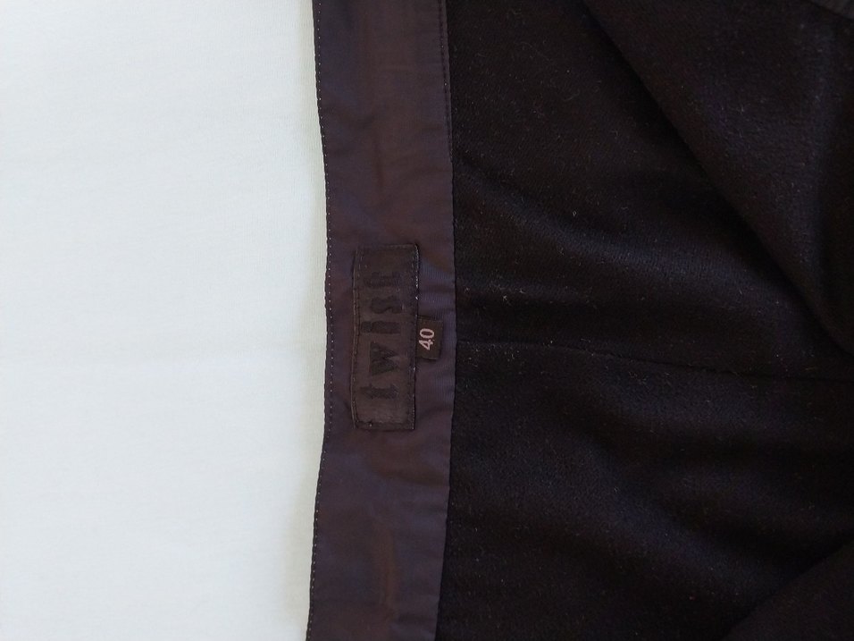 Siyah Bol Kesim Kadın Kumaş Pantolon - Görsel 5