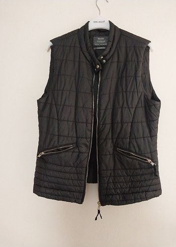 Siyah Fermuarlı Kadın Yelek - Görsel 6