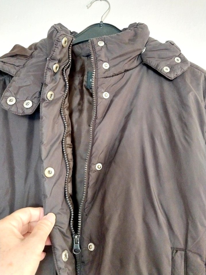 Kahverengi Fermuarlı Kadın Mont - Görsel 3