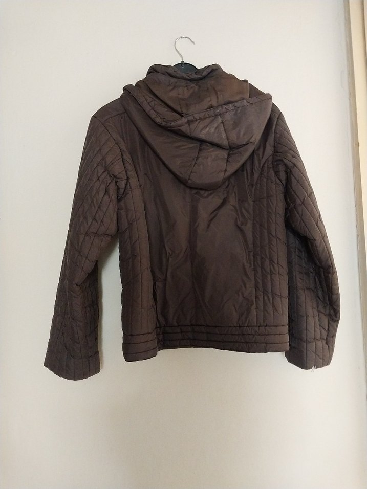 Kahverengi Fermuarlı Kadın Mont - Görsel 2