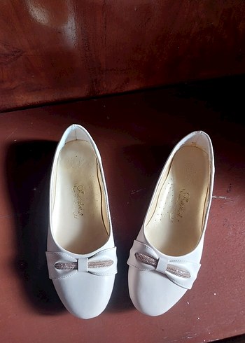 Pudra pembe Klasik Tokalı Kız Çocuk Ayakkabısı - Görsel 6