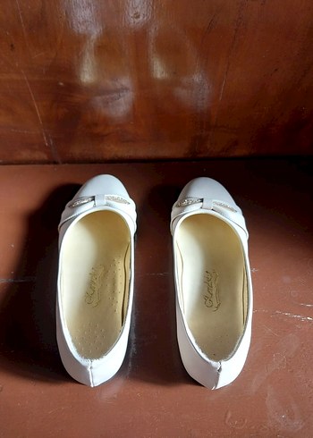 Pudra pembe Klasik Tokalı Kız Çocuk Ayakkabısı - Görsel 4