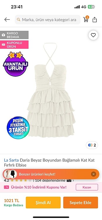 s Beden La Sarta Elbise