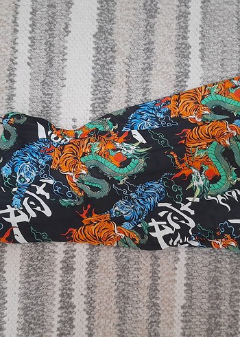 Bershka degaje yaka mini elbise