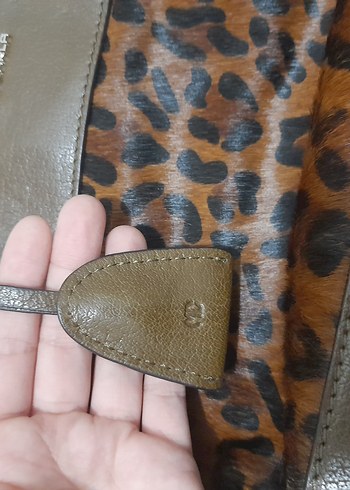  Beden kahverengi Renk Maria Carla leopar çanta