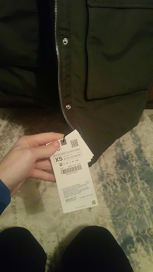 xs Beden haki Renk zara parka
