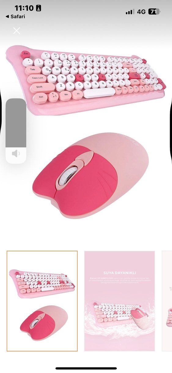 Pastel Pembe EVEREST Klavye - Görsel 5