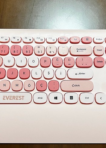 Everest Pembe Pastel Klavye - Görsel 3