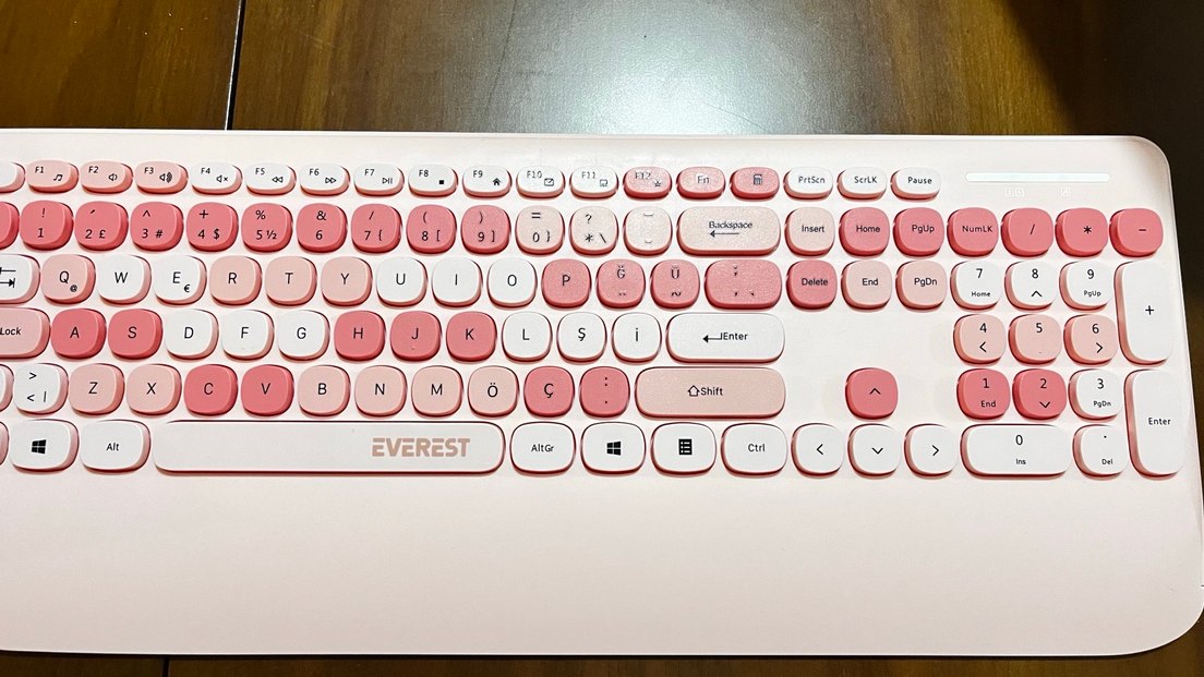 Everest Pembe Pastel Klavye - Görsel 3