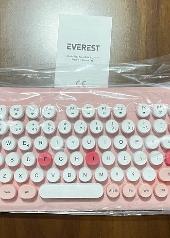 Pembe Everest Klavye Seti - Görsel 2
