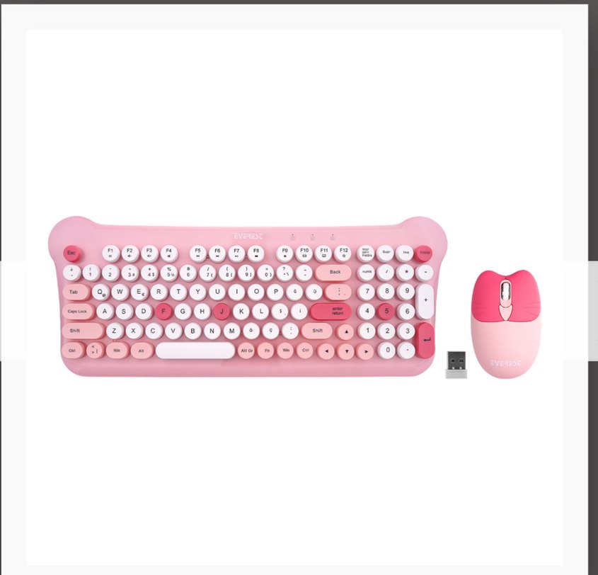 Pembe Everest Klavye Seti - Görsel 5