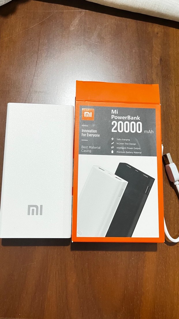 Pembe Mi PowerBank 20000 mAh ve iPhone Data Kablosu - Görsel 3