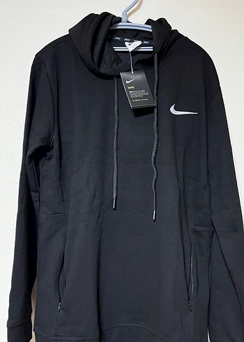 Nike Siyah Kapüşonlu Spor Sweatshirt - Görsel 2