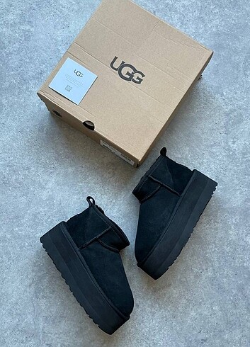 36 Beden siyah Renk UGG mini platform 