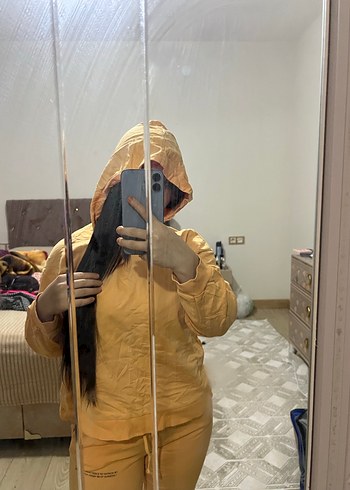 Sarı Kadın Uzun Kollu Rahat Eşofman Takımı - Görsel 5