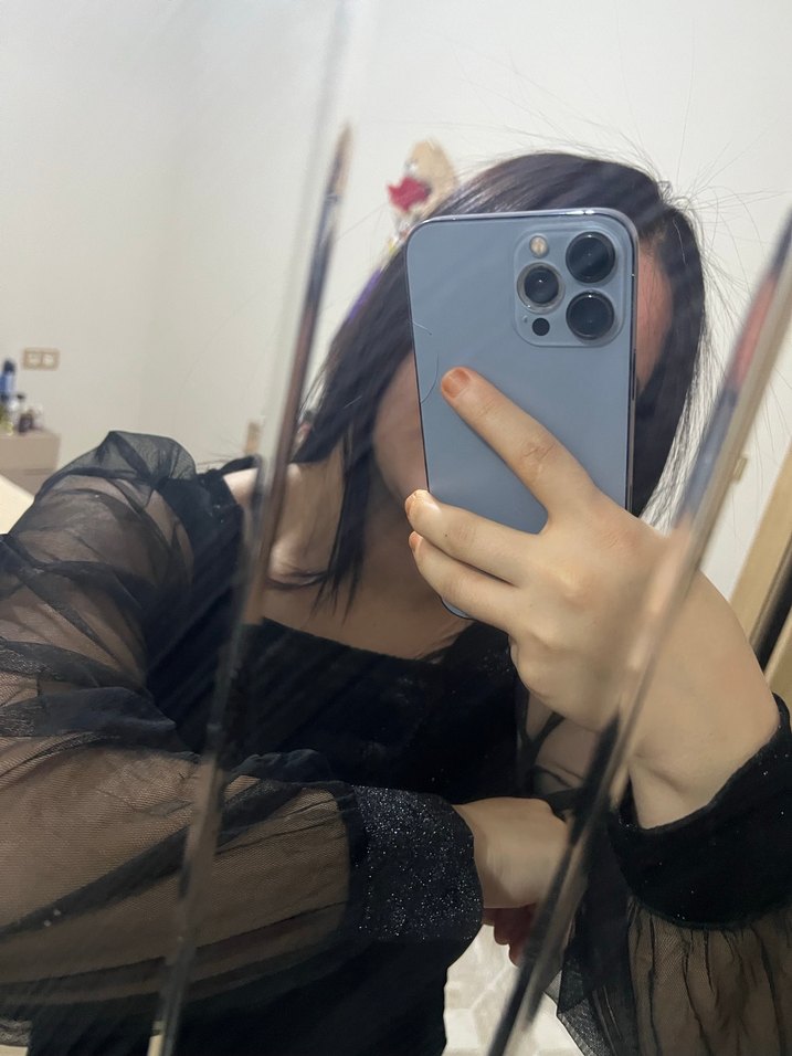 Şeffaf Kollu Siyah Gotik Düğünlük pullu Uzun Elbise - Görsel 5