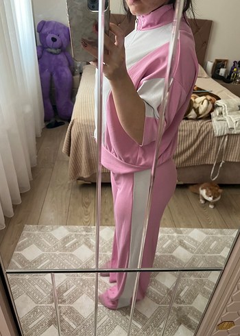 Pembe Midi Kadın Eşofman Takımı - Görsel 5