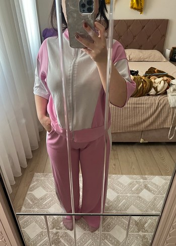 Pembe Midi Kadın Eşofman Takımı - Görsel 6