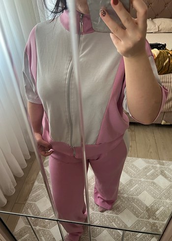 Pembe Midi Kadın Eşofman Takımı - Görsel 2