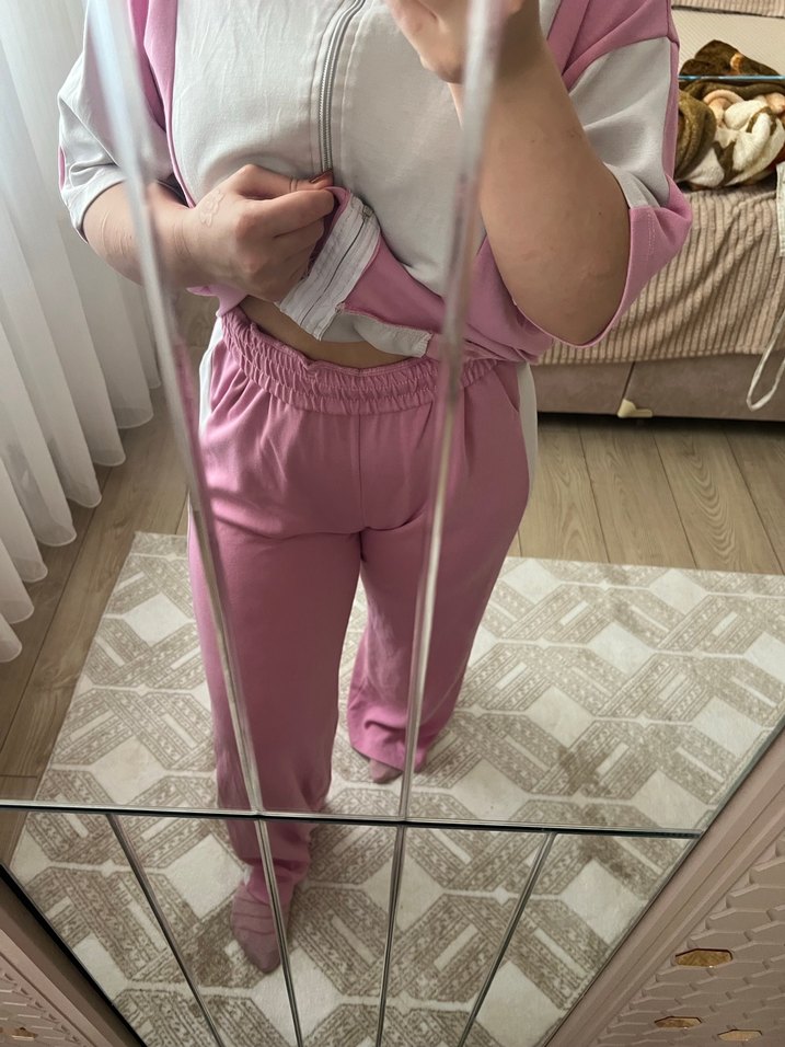 Pembe Midi Kadın Eşofman Takımı - Görsel 3