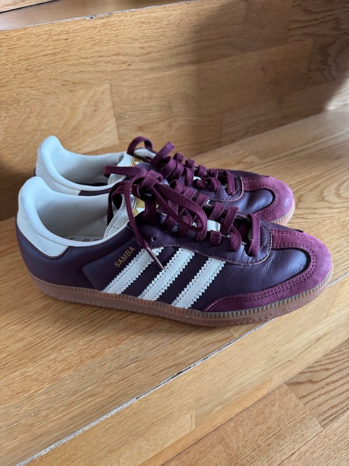 Adidas Samba Bordo Spor Ayakkabı - Görsel 3