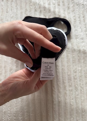 Calvin Klein Siyah ve Gri Spor Sütyeni - Görsel 2