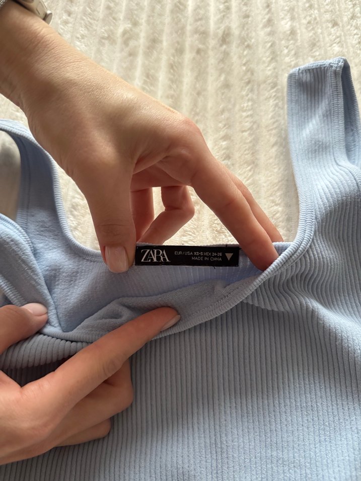 Zara Askılı Crop - Görsel 3